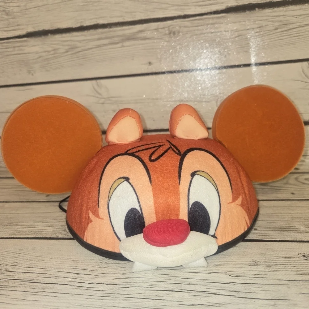 Disney Chip & Dale Two Sided Mickey Mouse Ears Hat Cap Size Youth HTF Rare